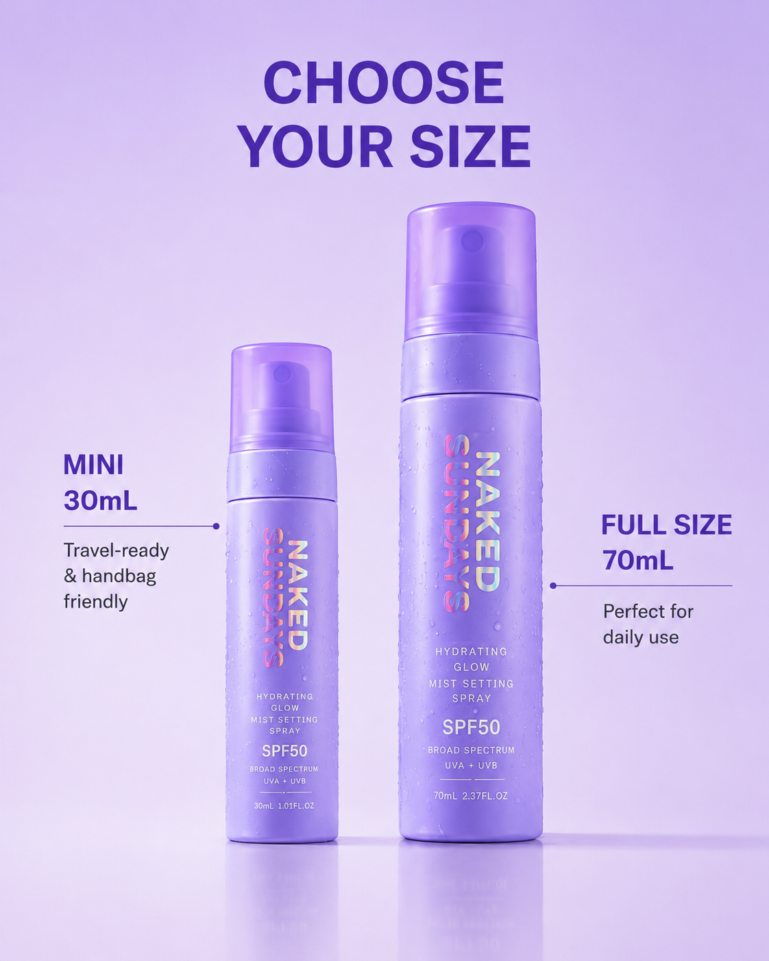 SPF 50+ Hydrating Glow Mist Setting Spray with Pentavitin®️