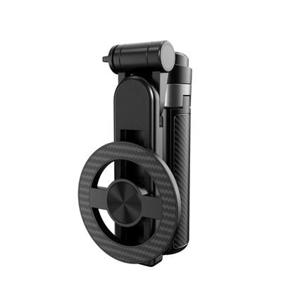 Folded 4 in 1 magnetic creator stand and selfie tripod