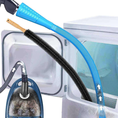 Dryer vent vacuum hose attachment and lint brush kit